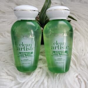 L'Oreal Paris Clean Artiste Waterproof & Long Wearing Eye Makeup Remover Bundle
